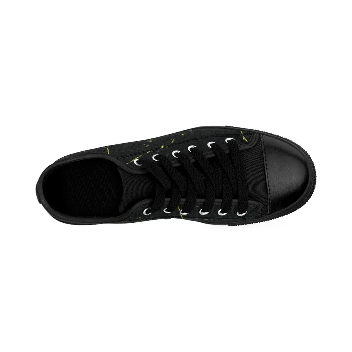 Black Marble Men's Sneakers, Best Designer Low Top Shoes Running Tennis Shoes Footwear