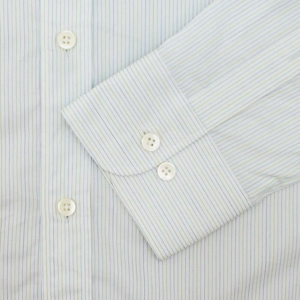 Blue & Green Pinstripe Shirt