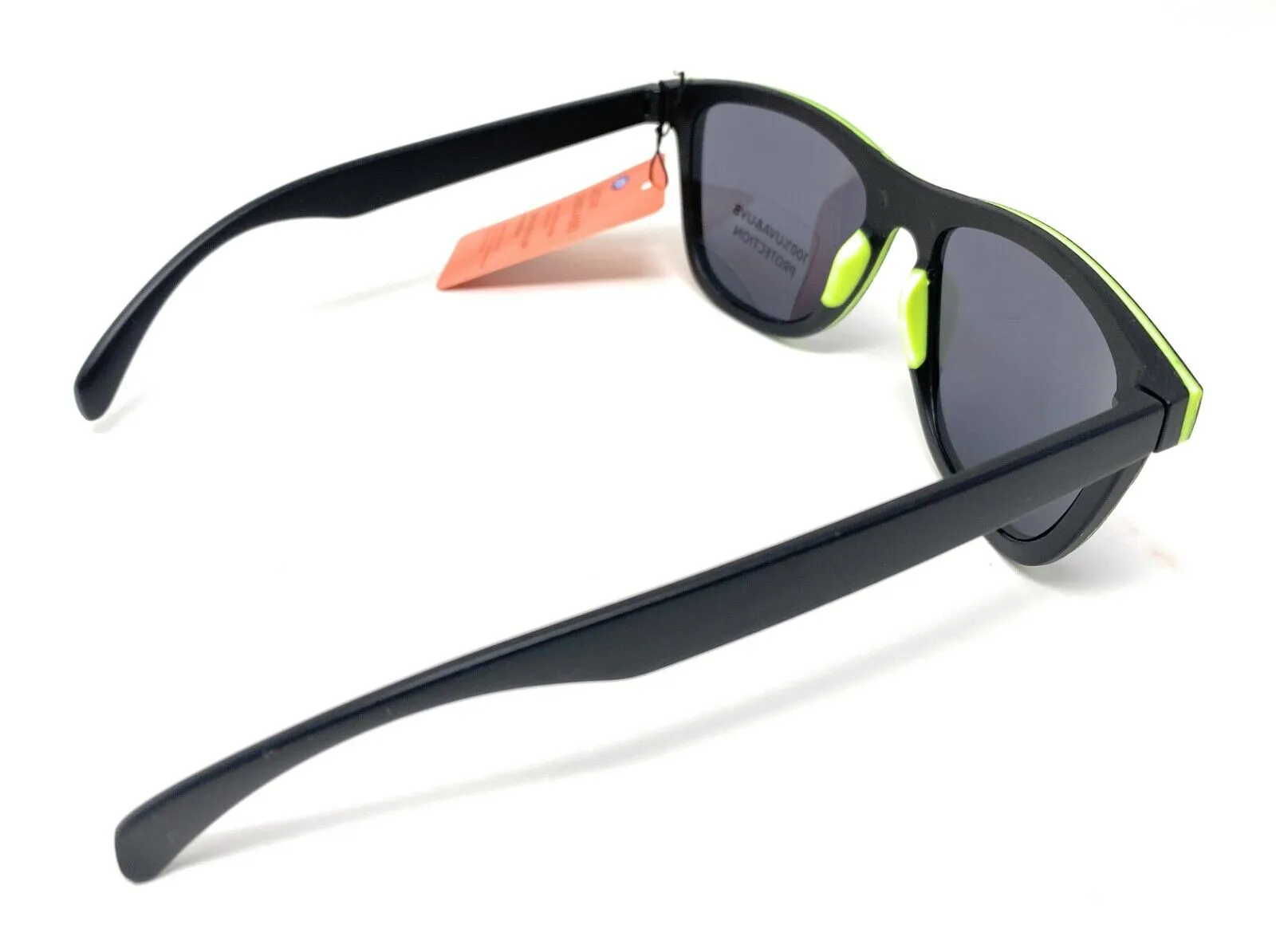 Boots Men's Active Sunglasses Black and Green Trim 100% UVA UVB New 122J