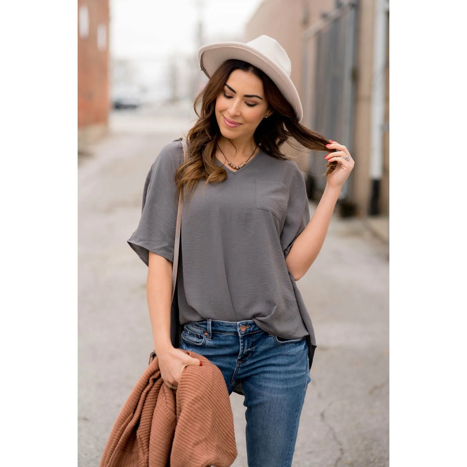 Boyfriend Pocket Blouse