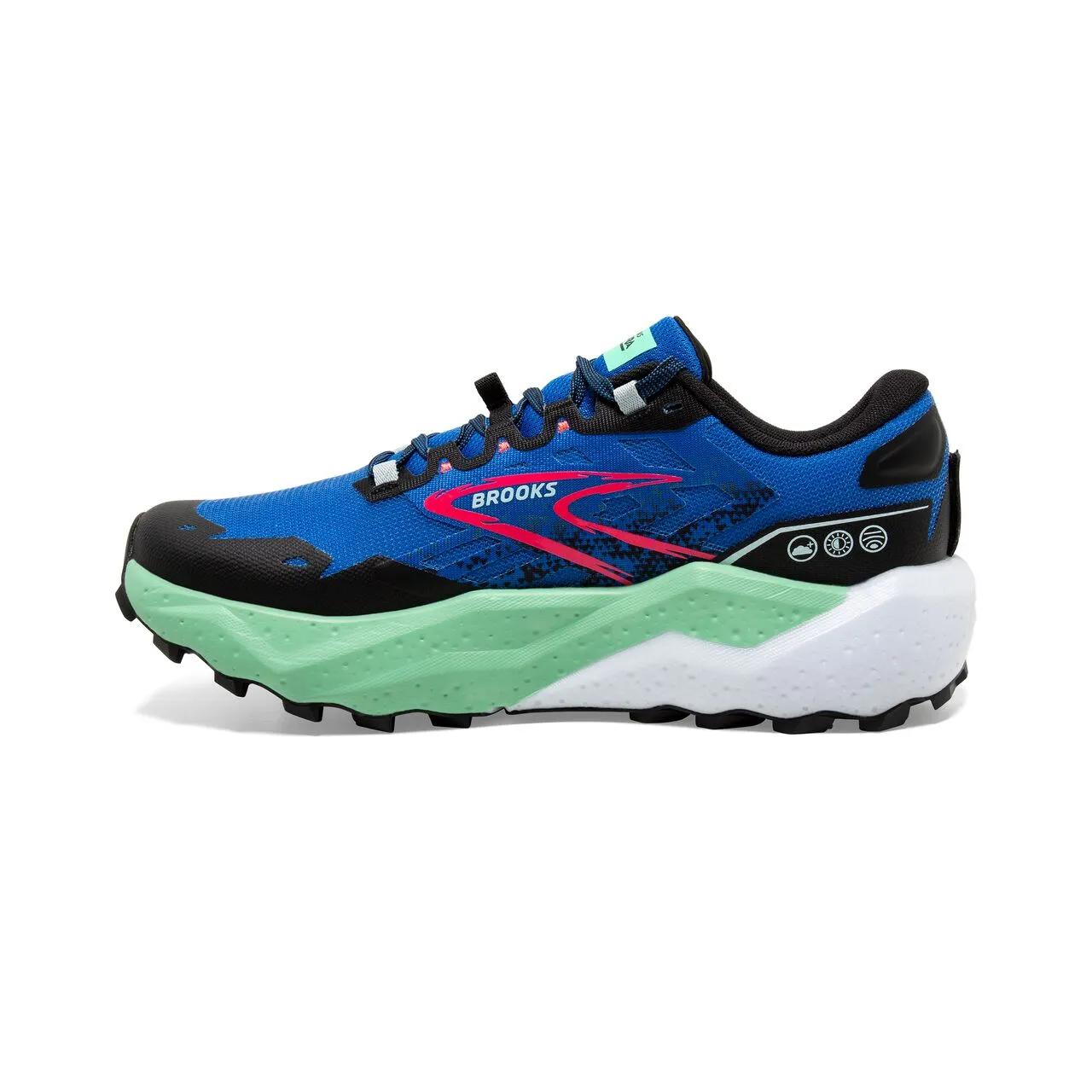 Brooks Caldera 7 (Mens) - Victoria Blue/Black/Spring Bud