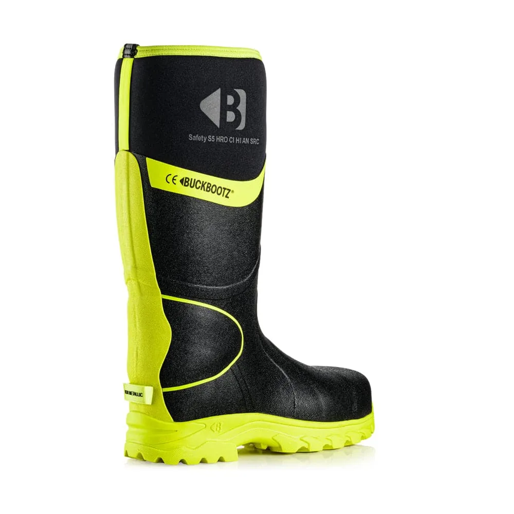 Buckler BBZ8000 S5 360° High Visibility Neoprene / Rubber Safety Wellington Boot with Ankle Protection