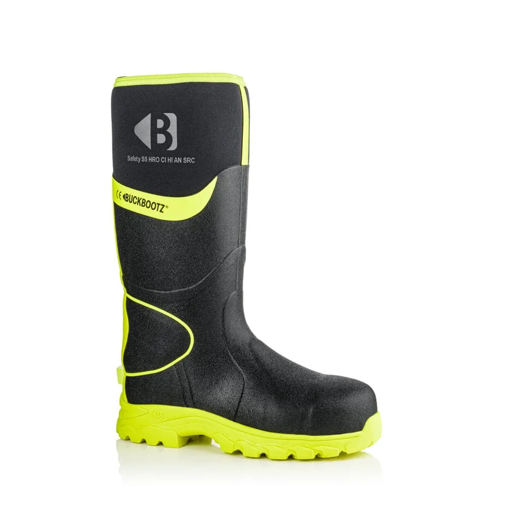 Buckler BBZ8000 S5 360° High Visibility Neoprene / Rubber Safety Wellington Boot with Ankle Protection