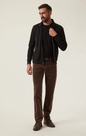 Charisma Relaxed Straight Pants in Brown Cord