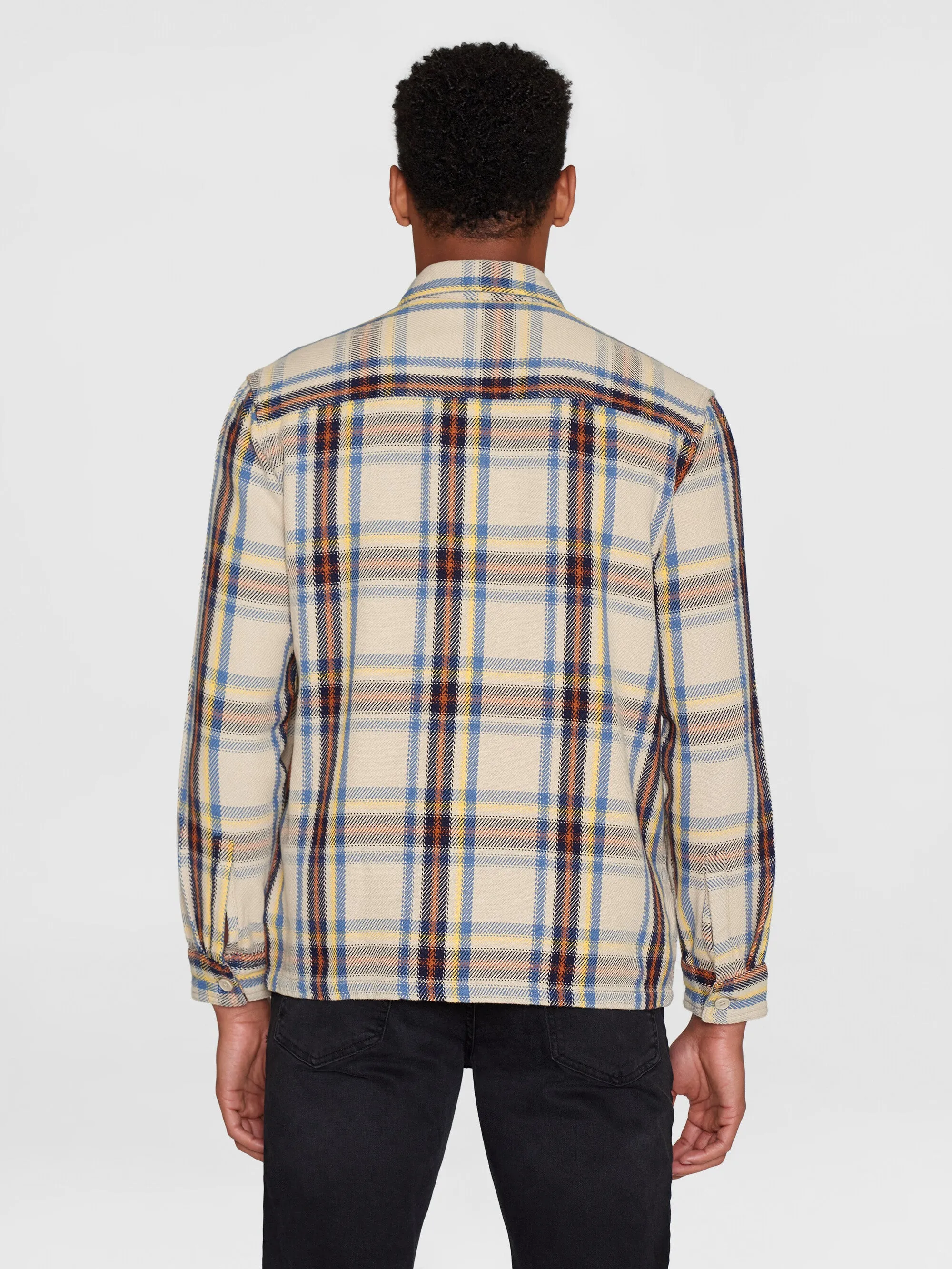 Checked overshirt - GOTS/Vegan - Brown check