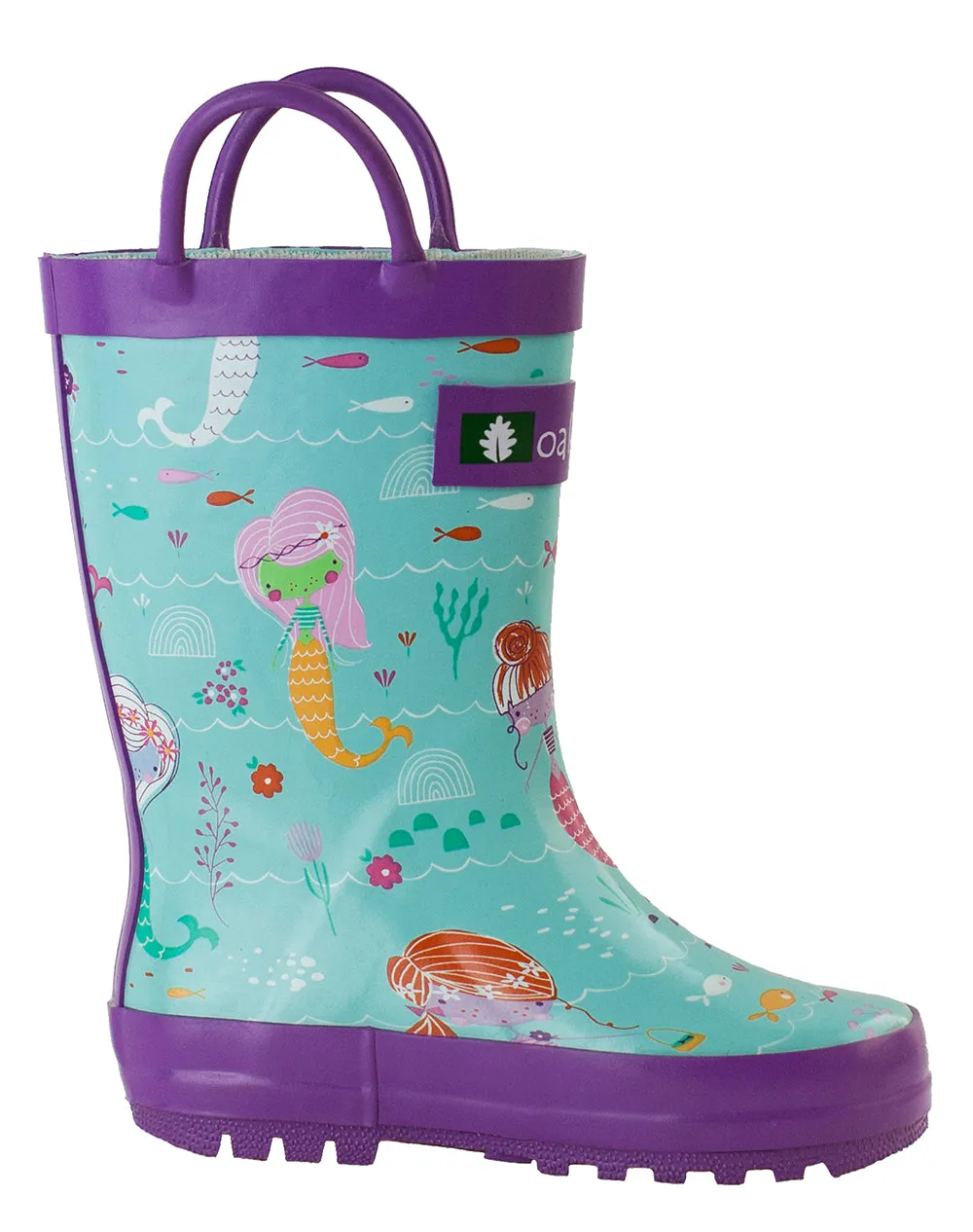 CHILDREN’S RUBBER RAIN BOOTS, MERMAIDS