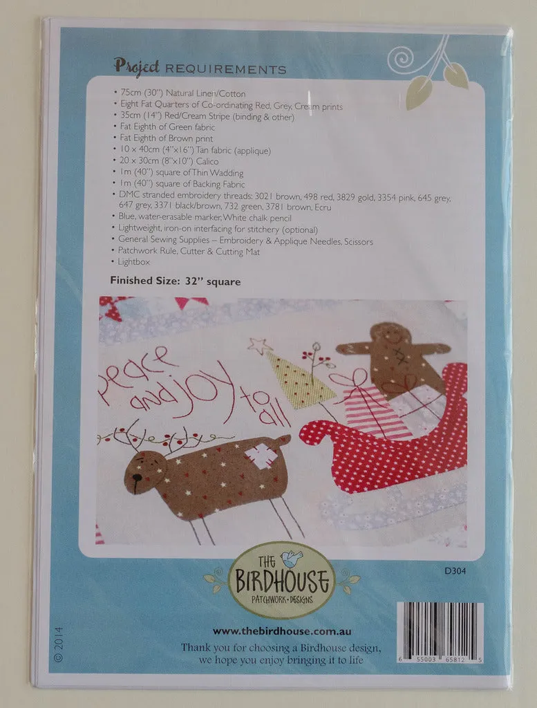 Christmas Blessings Pattern by The Birdhouse patchwork Designs PWDD304CB