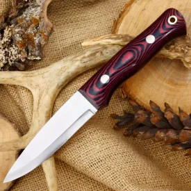 Classic: Red & Black Linen Micarta