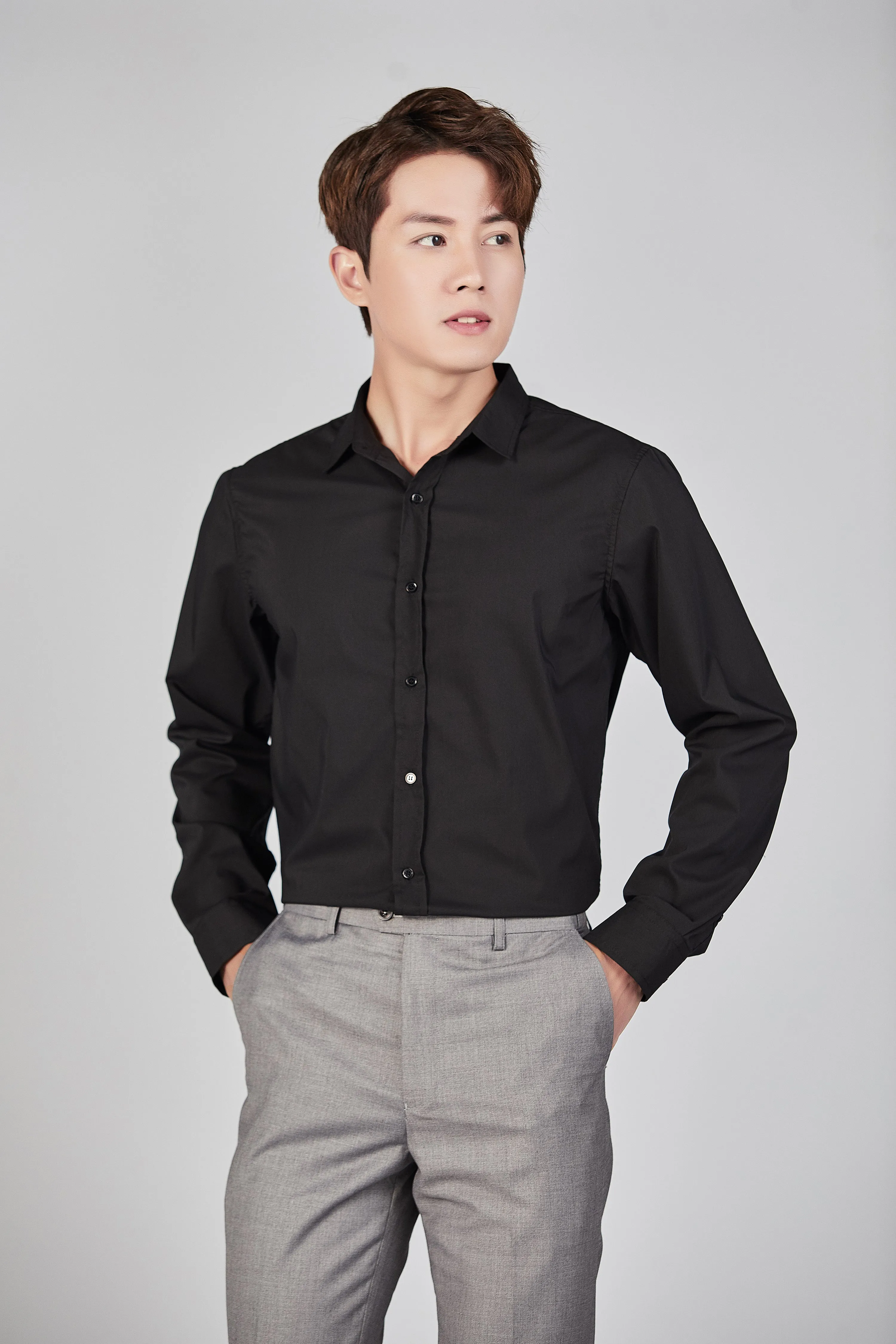 Classic Shirt (Black) 1855