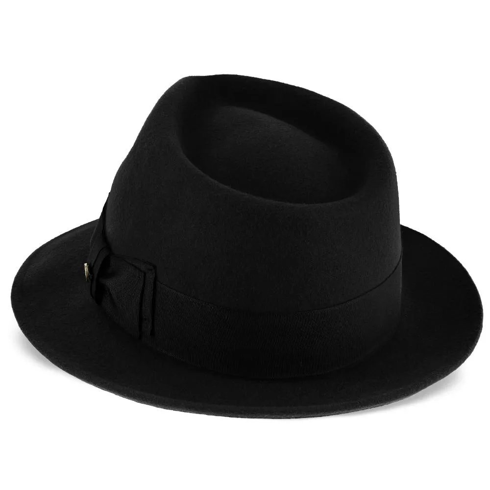 Compass - Walrus Hat Diamond Crown Wool Felt Fedora Hat