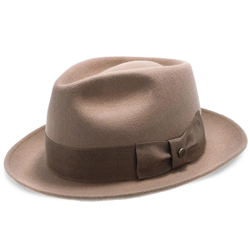 Compass - Walrus Hat Diamond Crown Wool Felt Fedora Hat