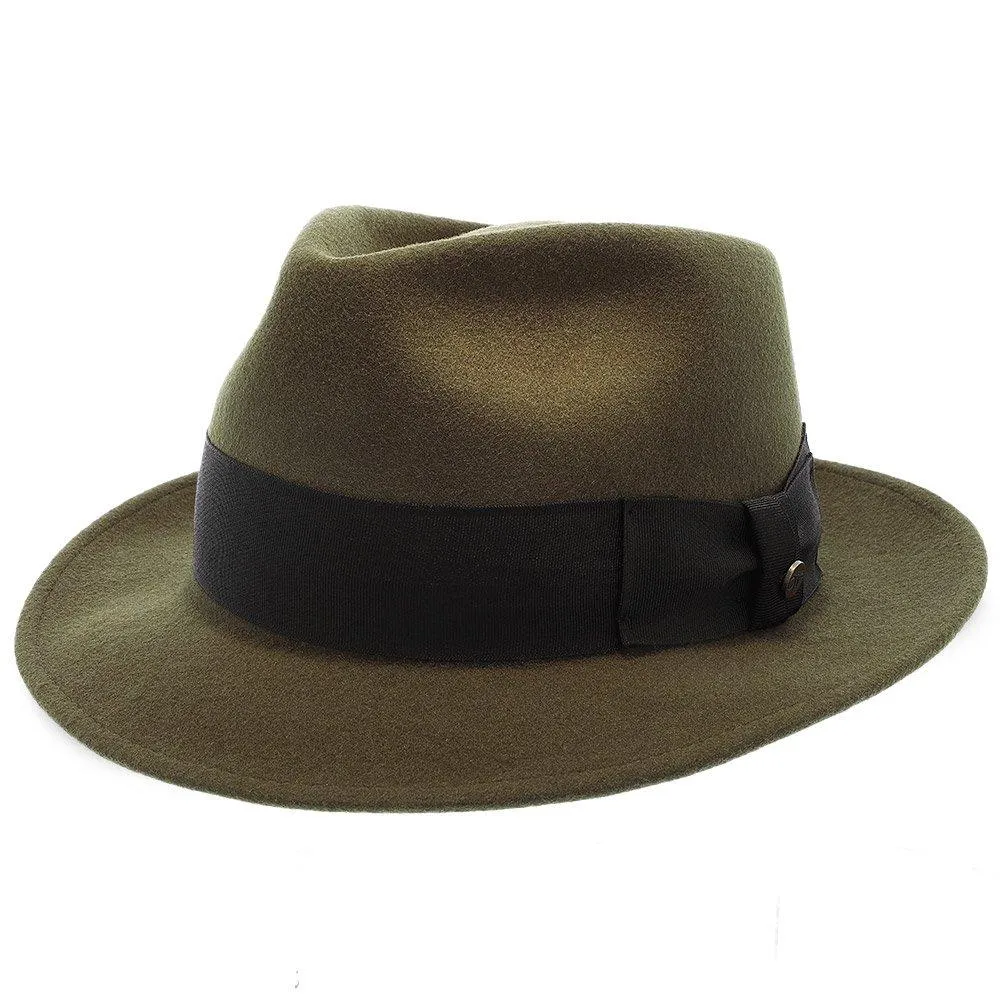 Compass - Walrus Hat Diamond Crown Wool Felt Fedora Hat