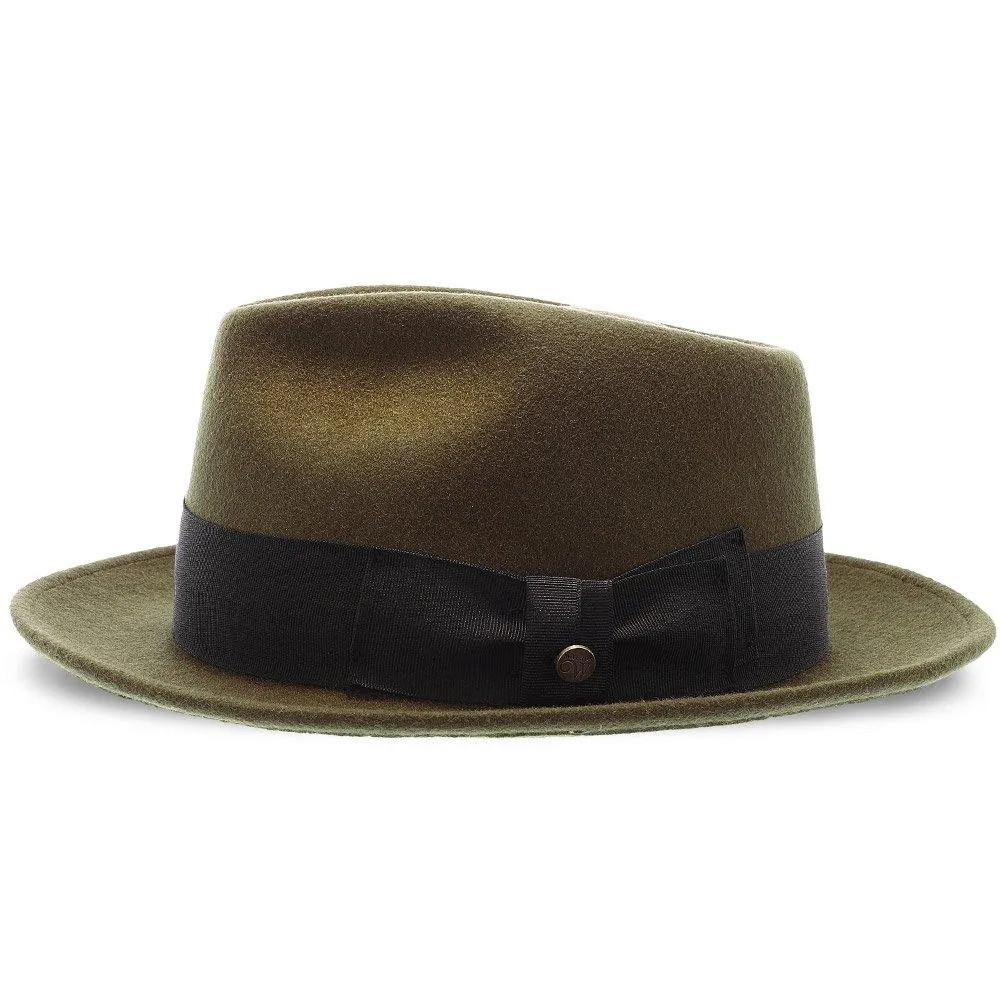 Compass - Walrus Hat Diamond Crown Wool Felt Fedora Hat