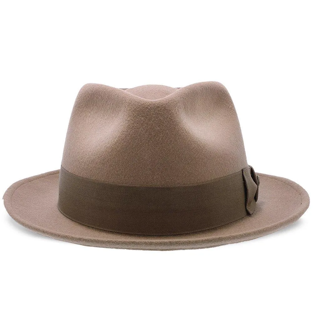 Compass - Walrus Hat Diamond Crown Wool Felt Fedora Hat