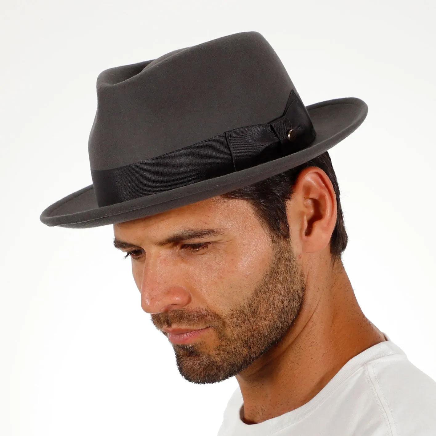 Compass - Walrus Hat Diamond Crown Wool Felt Fedora Hat