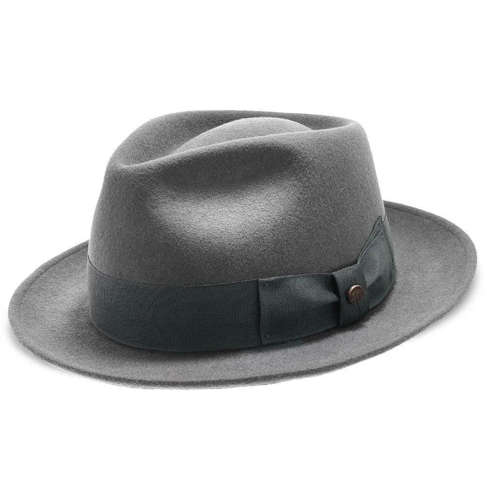 Compass - Walrus Hat Diamond Crown Wool Felt Fedora Hat