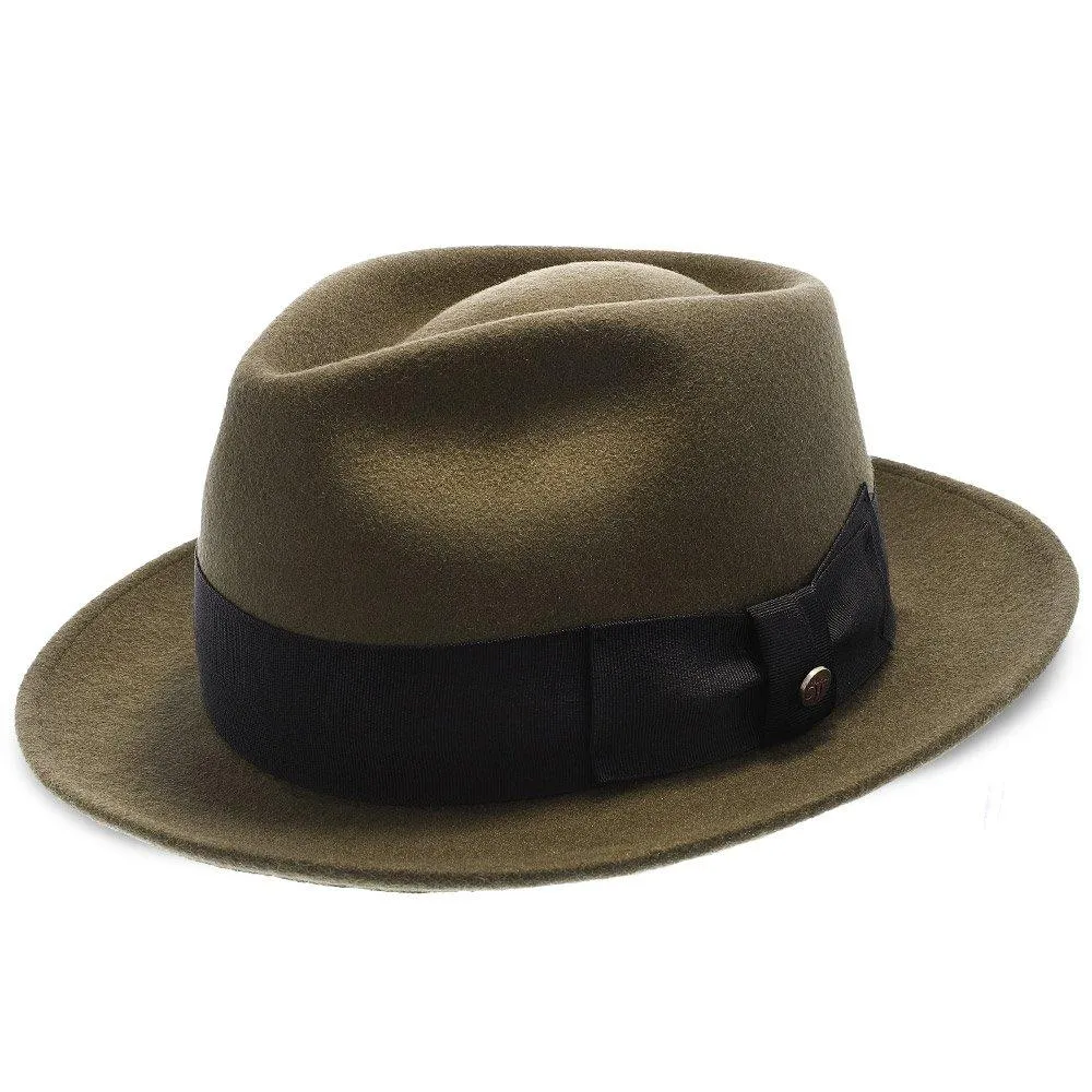 Compass - Walrus Hat Diamond Crown Wool Felt Fedora Hat