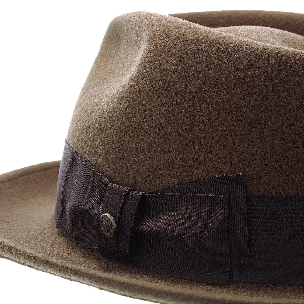 Compass - Walrus Hat Diamond Crown Wool Felt Fedora Hat