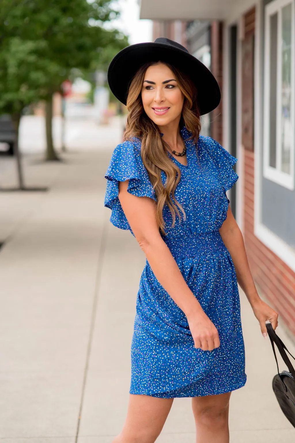 Confetti Flutter Sleeve Dress