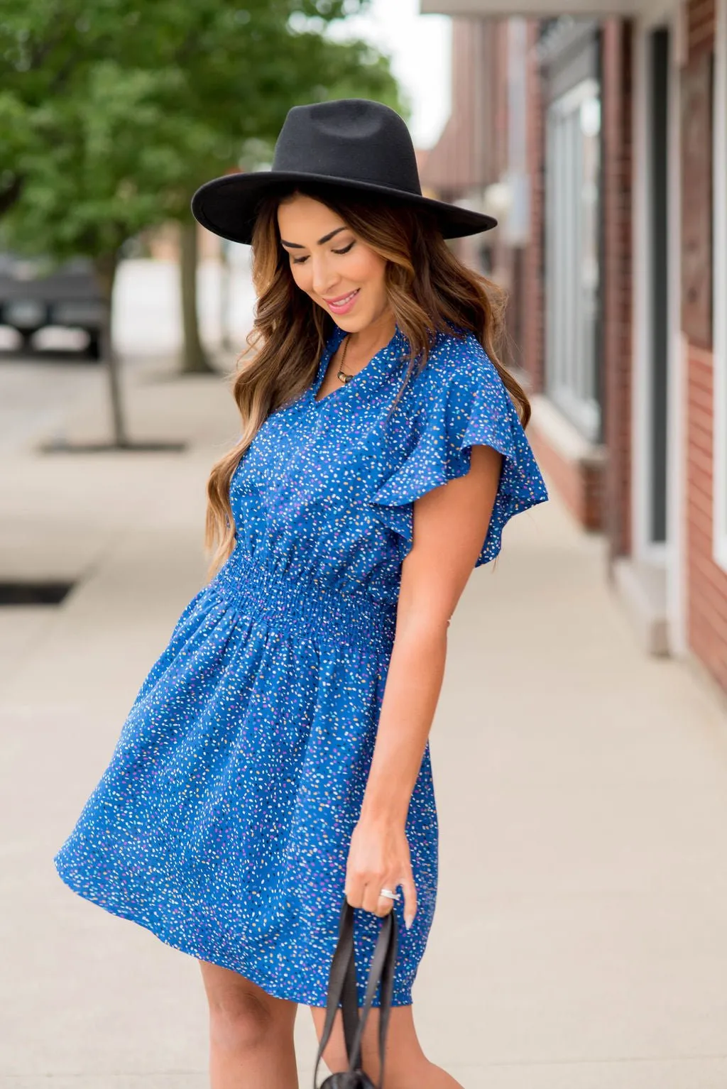 Confetti Flutter Sleeve Dress