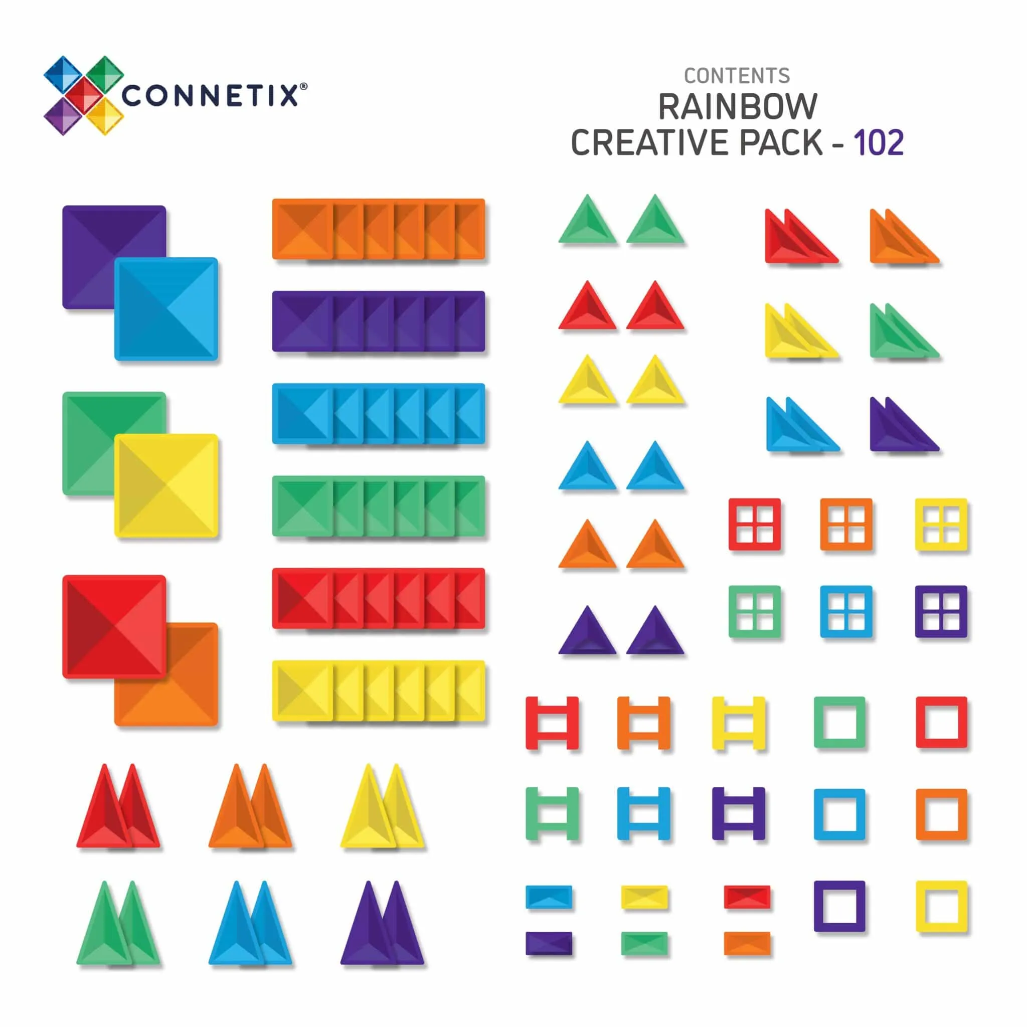 Connetix Tiles - 102 Piece Creative Pack