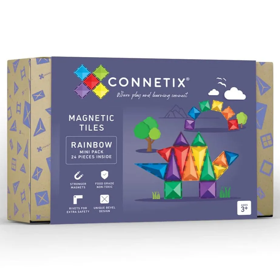 Connetix Tiles - Mini Pack 24 pc - Rainbow