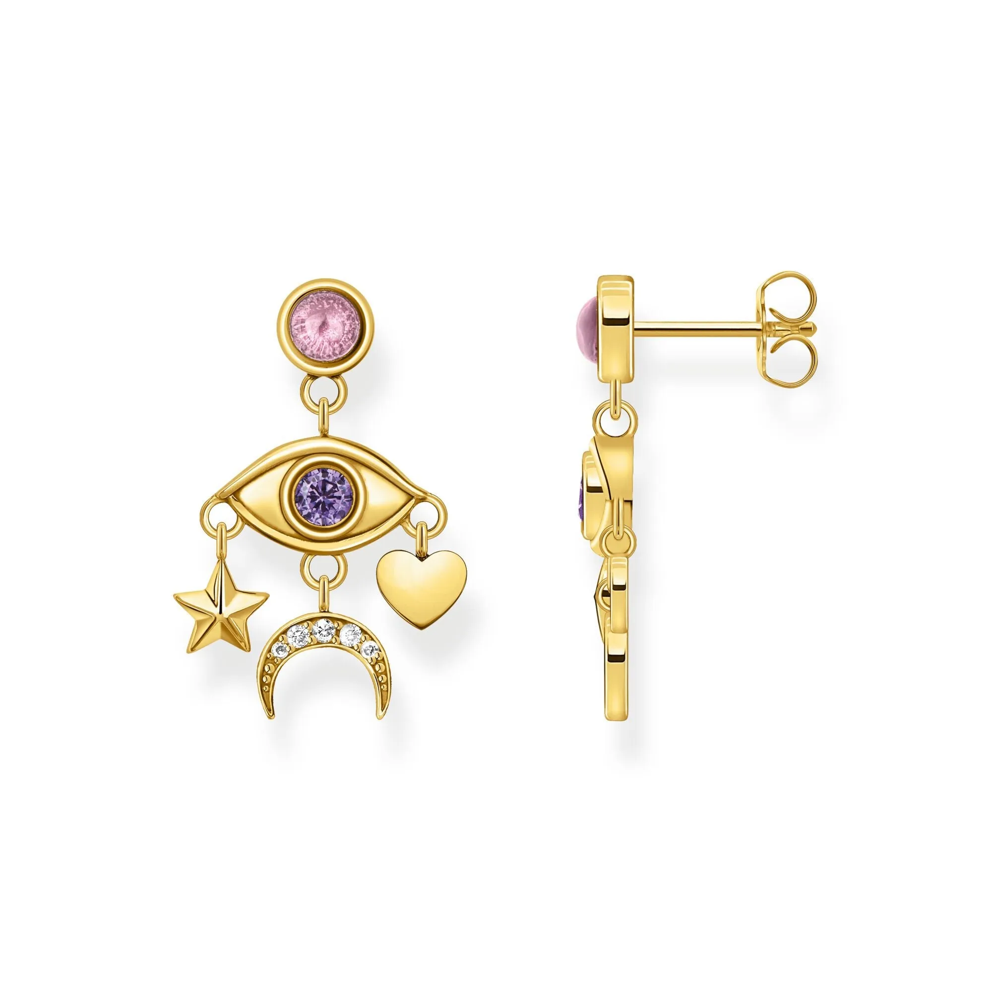 Cosmic Earrings with stylised eye