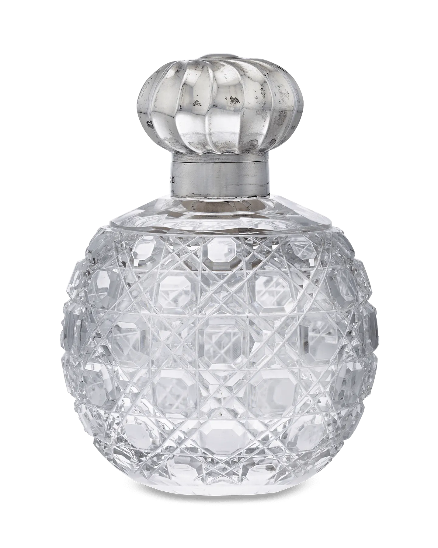 Cut Glass Perfume Bottle