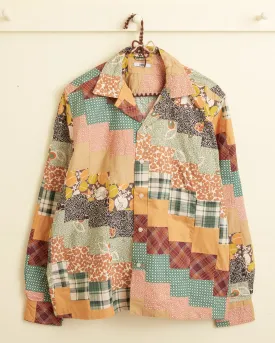 Diagonal Square Patchwork Shirt