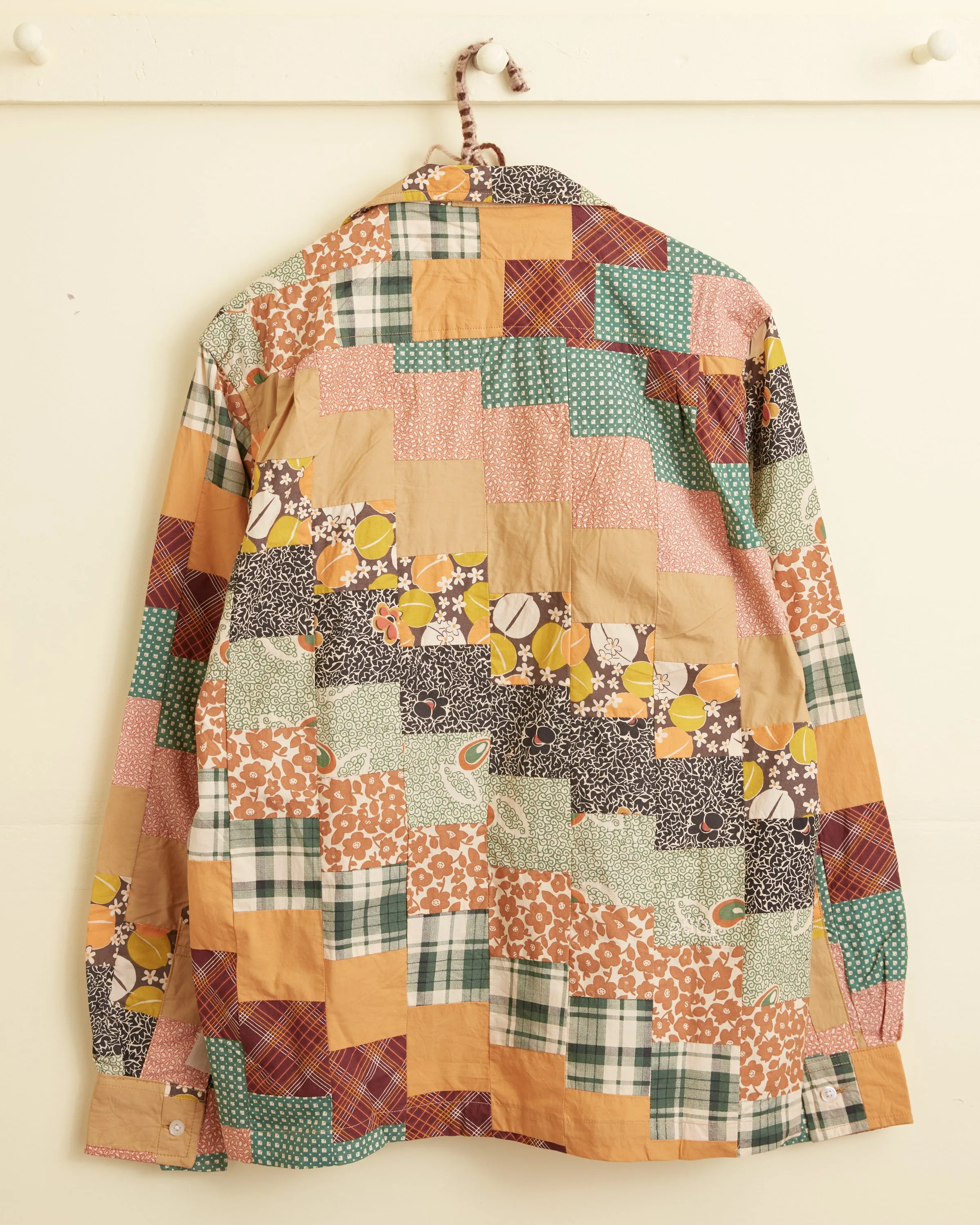 Diagonal Square Patchwork Shirt