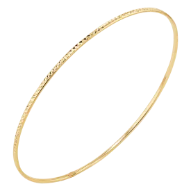 Diamond Cut Wire Bangle