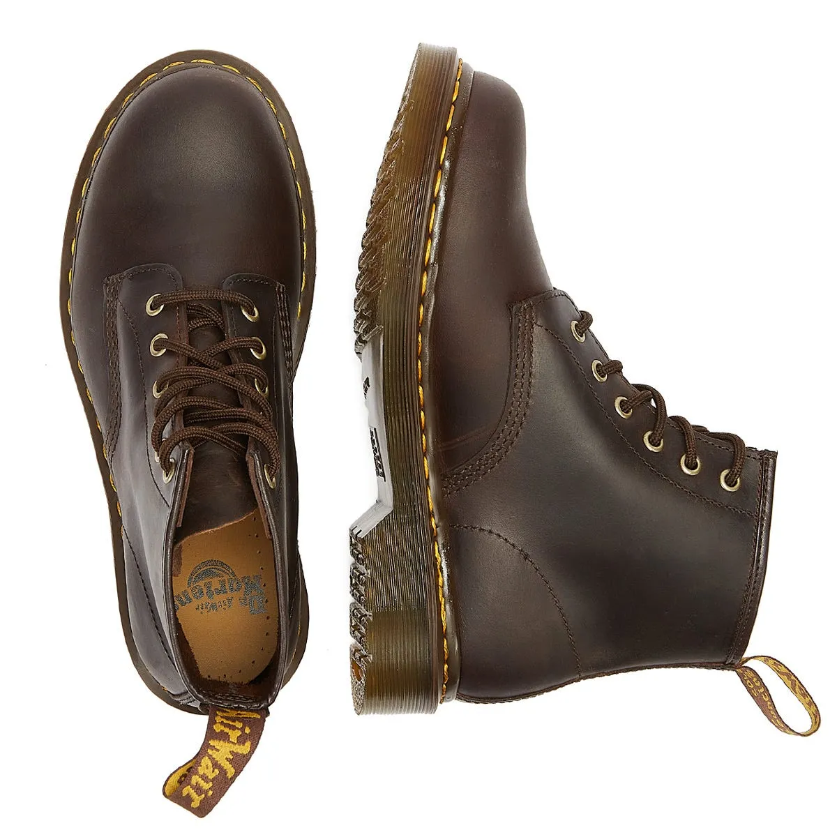 Dr. Martens 101 YS Crazy Horse Dark Brown Boots