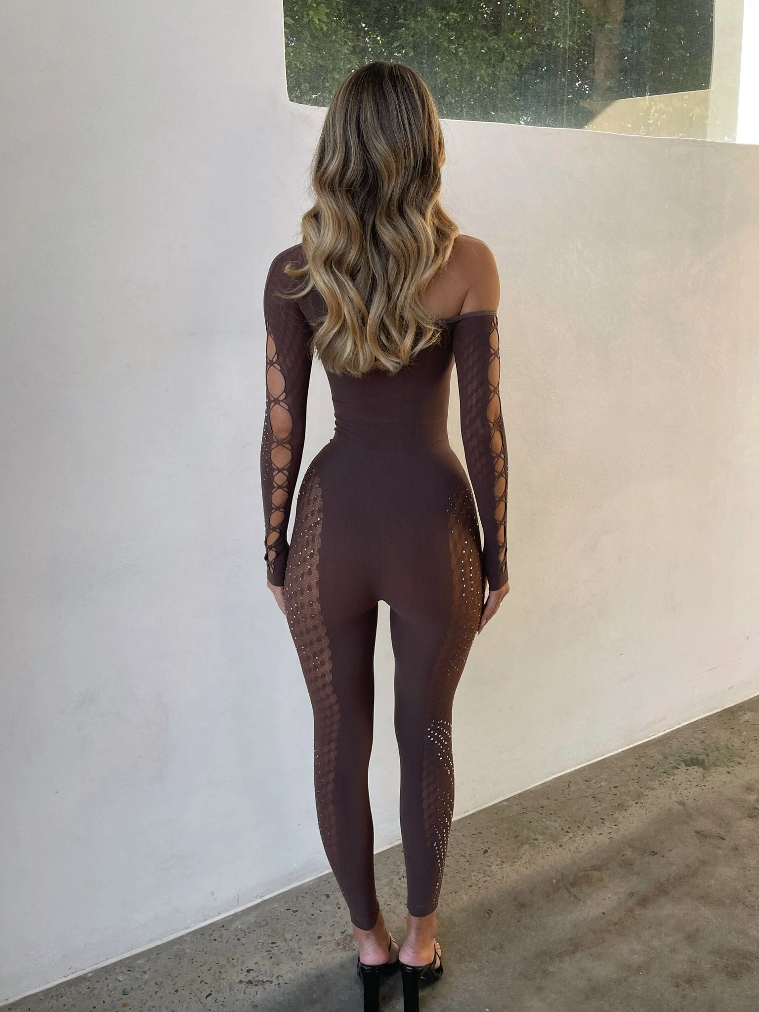 EASTON JUMPSUIT CHOCOLATE