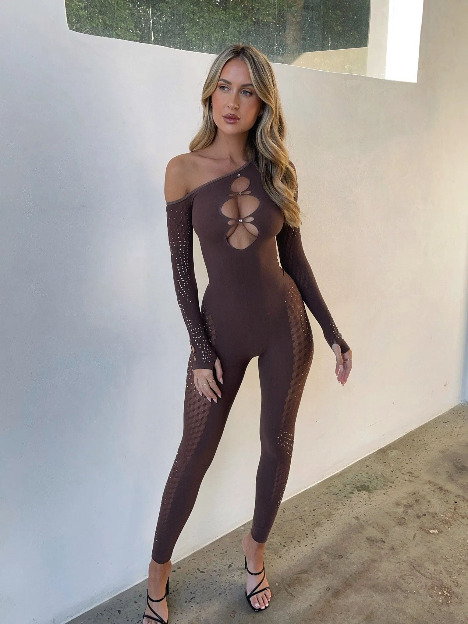 EASTON JUMPSUIT CHOCOLATE