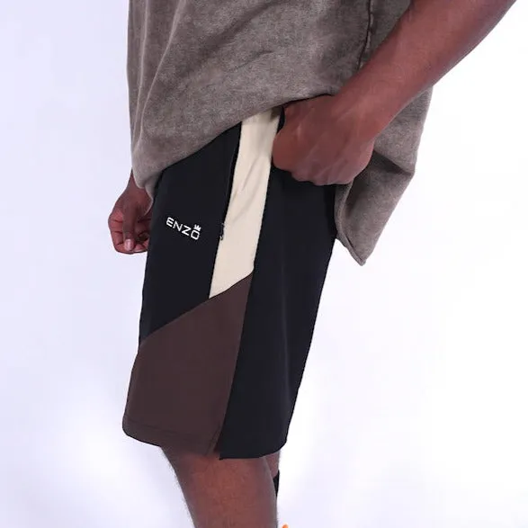 Enzo DBT Woven Contrast Shorts