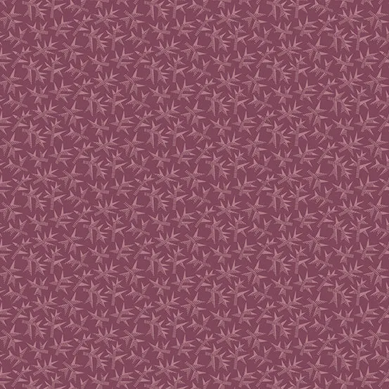 Fabric ROOTS Color RASPBERRY PUDDING from English Garden Collection by Edyta Sitar for Andover, A-798-P