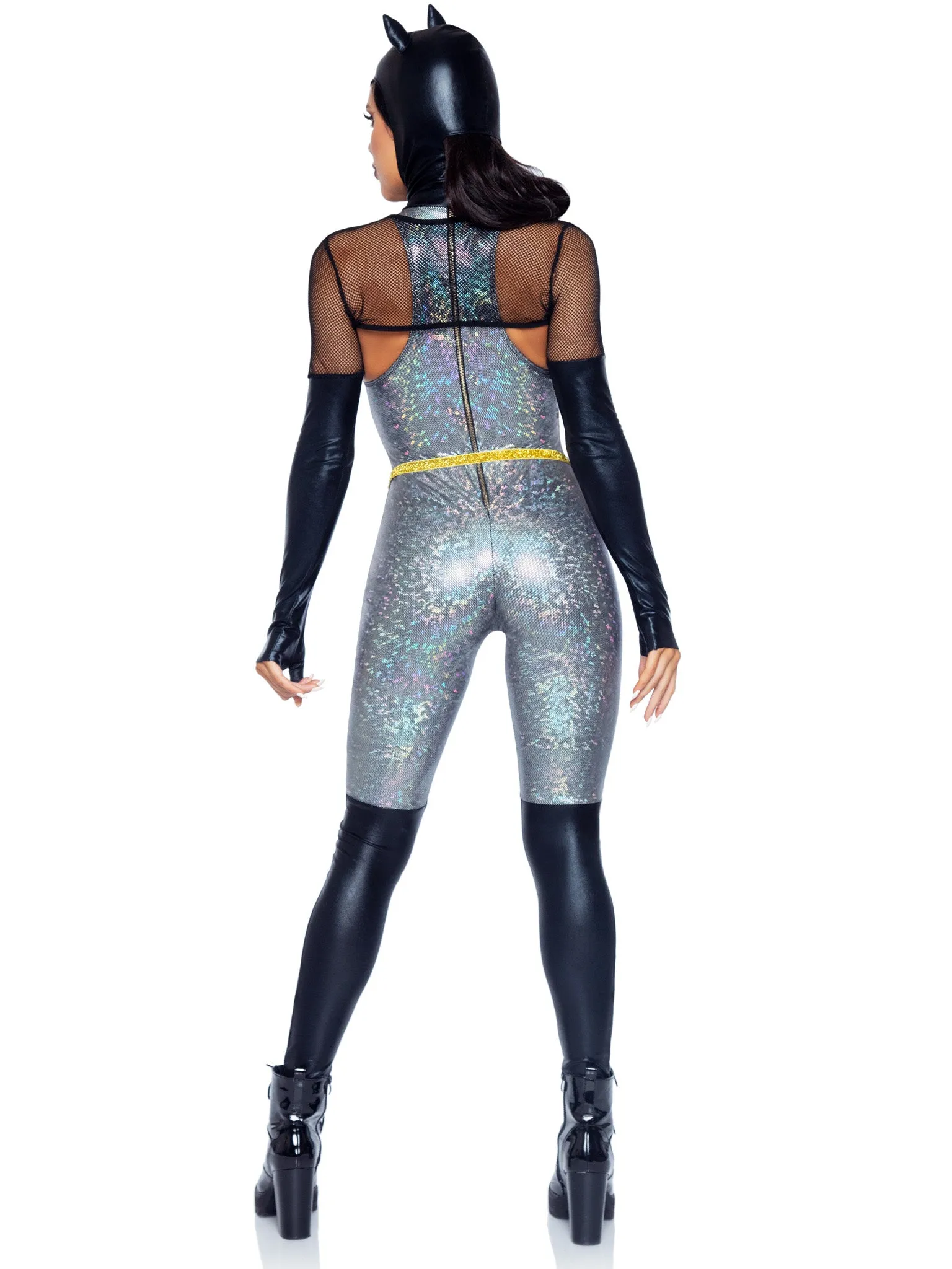 Feline Felon Villain Catsuit Costume