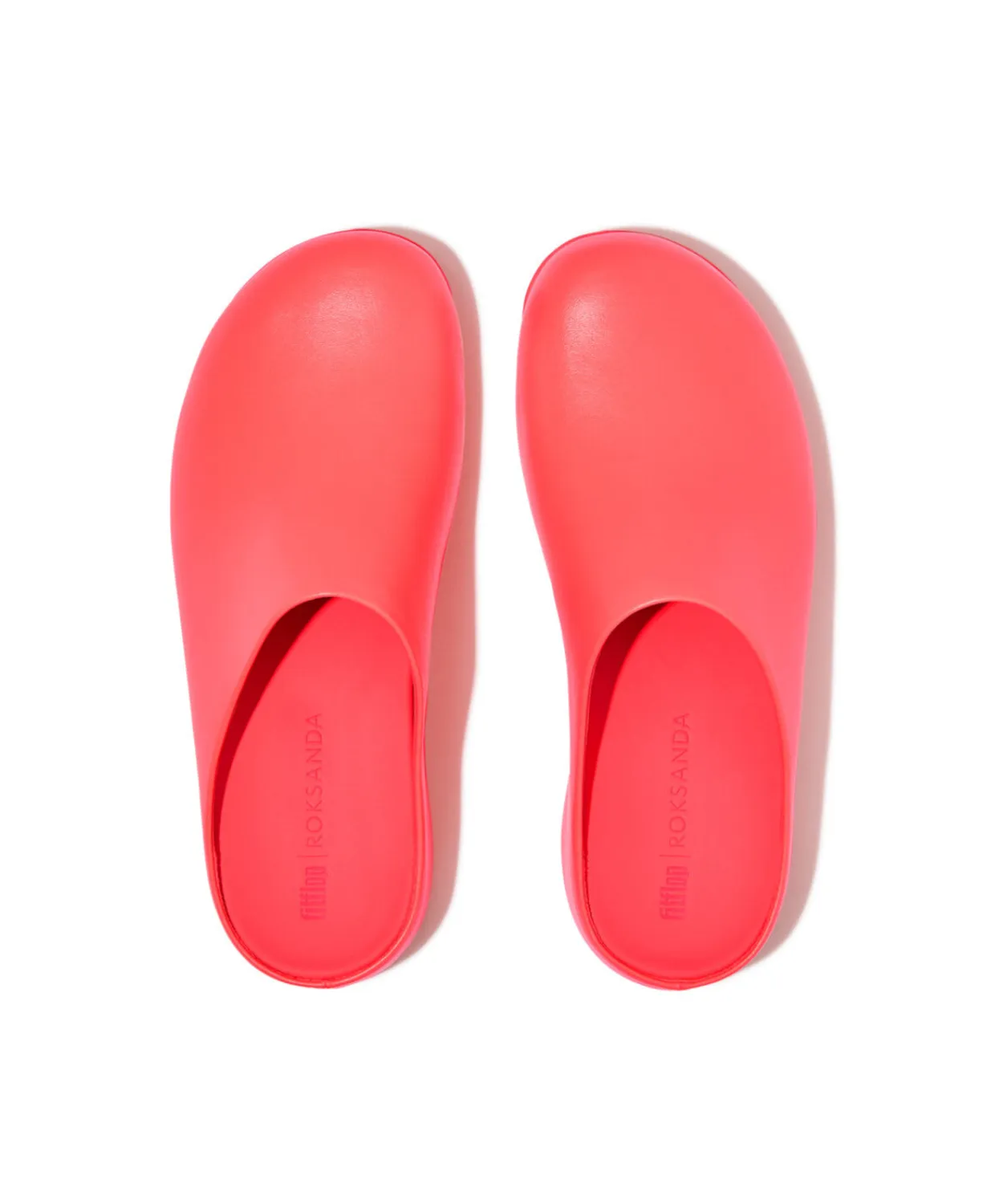 Fitflop Shuv x Roksanda Leather Clog Fluro Pink