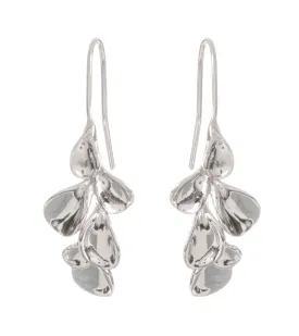 Floating Plumeria Petals Tear Drop Earrings 52714