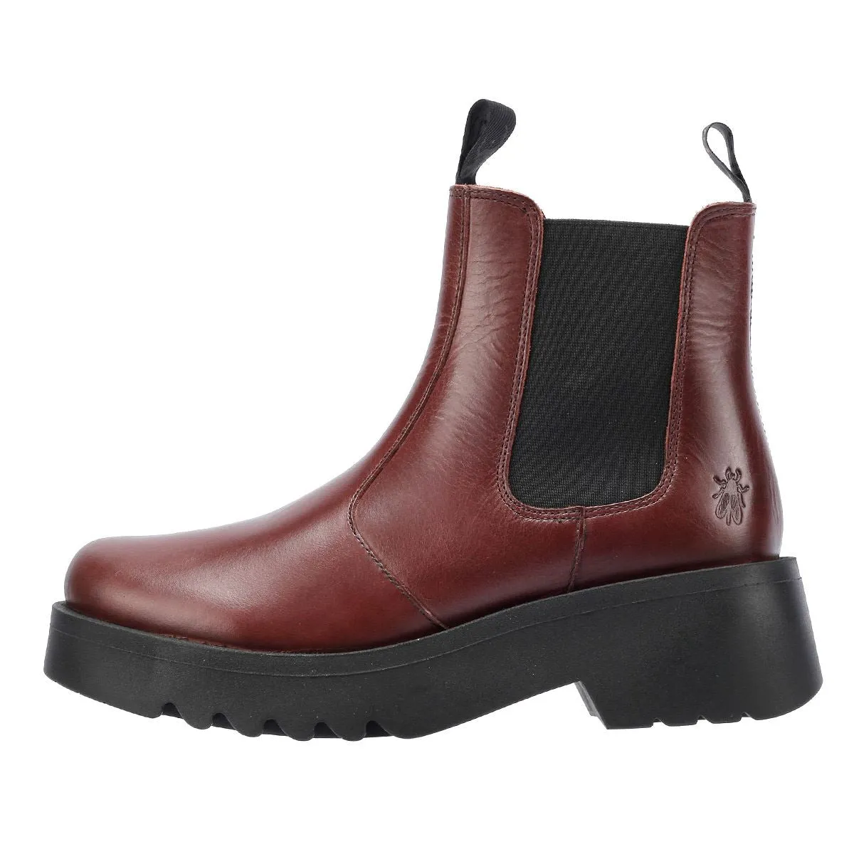 Fly London Medi Leather Women's Wine Boots