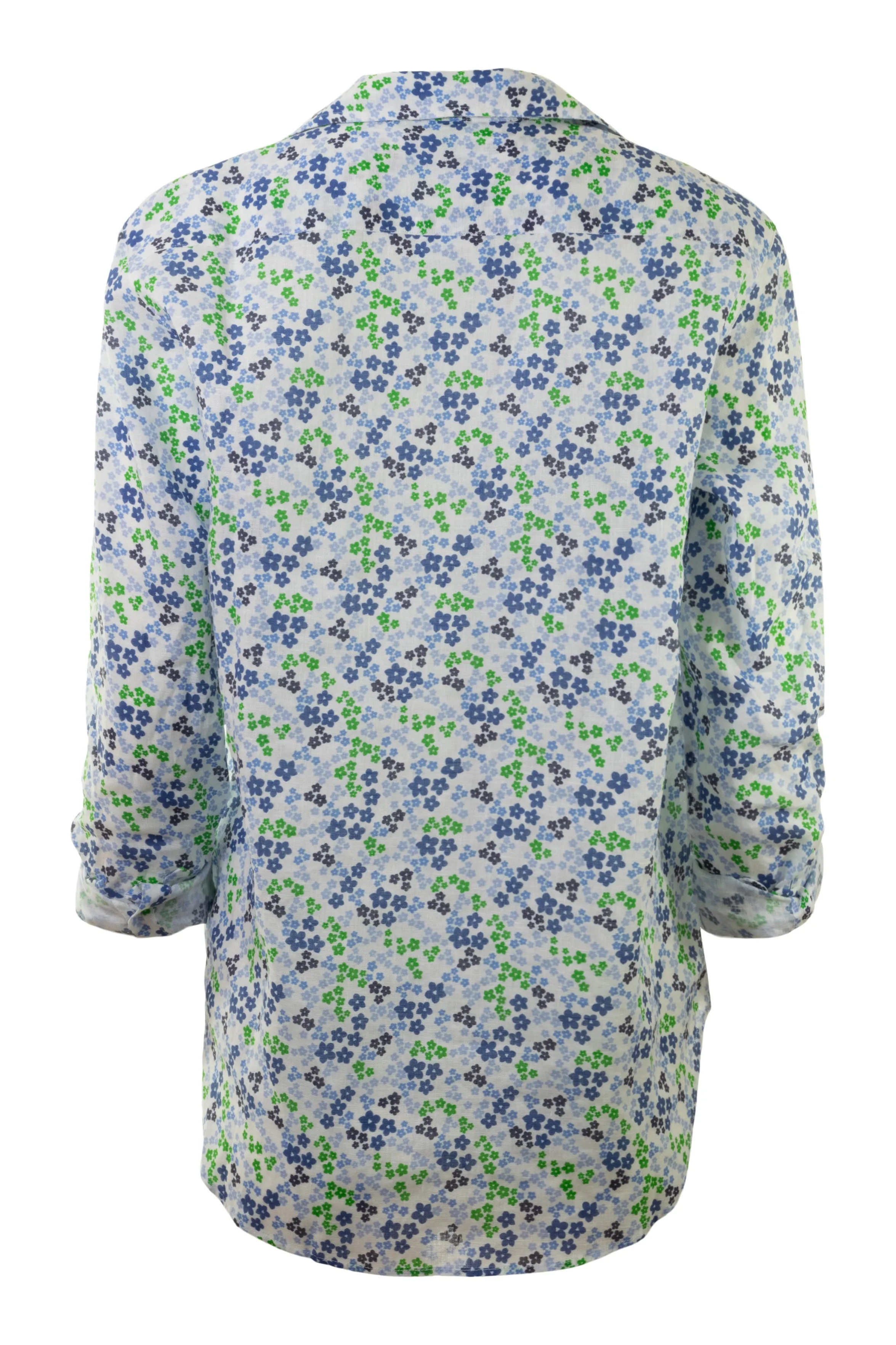 Frank & Eileen Eileen Relaxed Button Up in Green Blue Floral