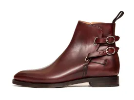 Genesee - MTO - Burgundy Calf - NGT Last - Double Country Rubber Sole