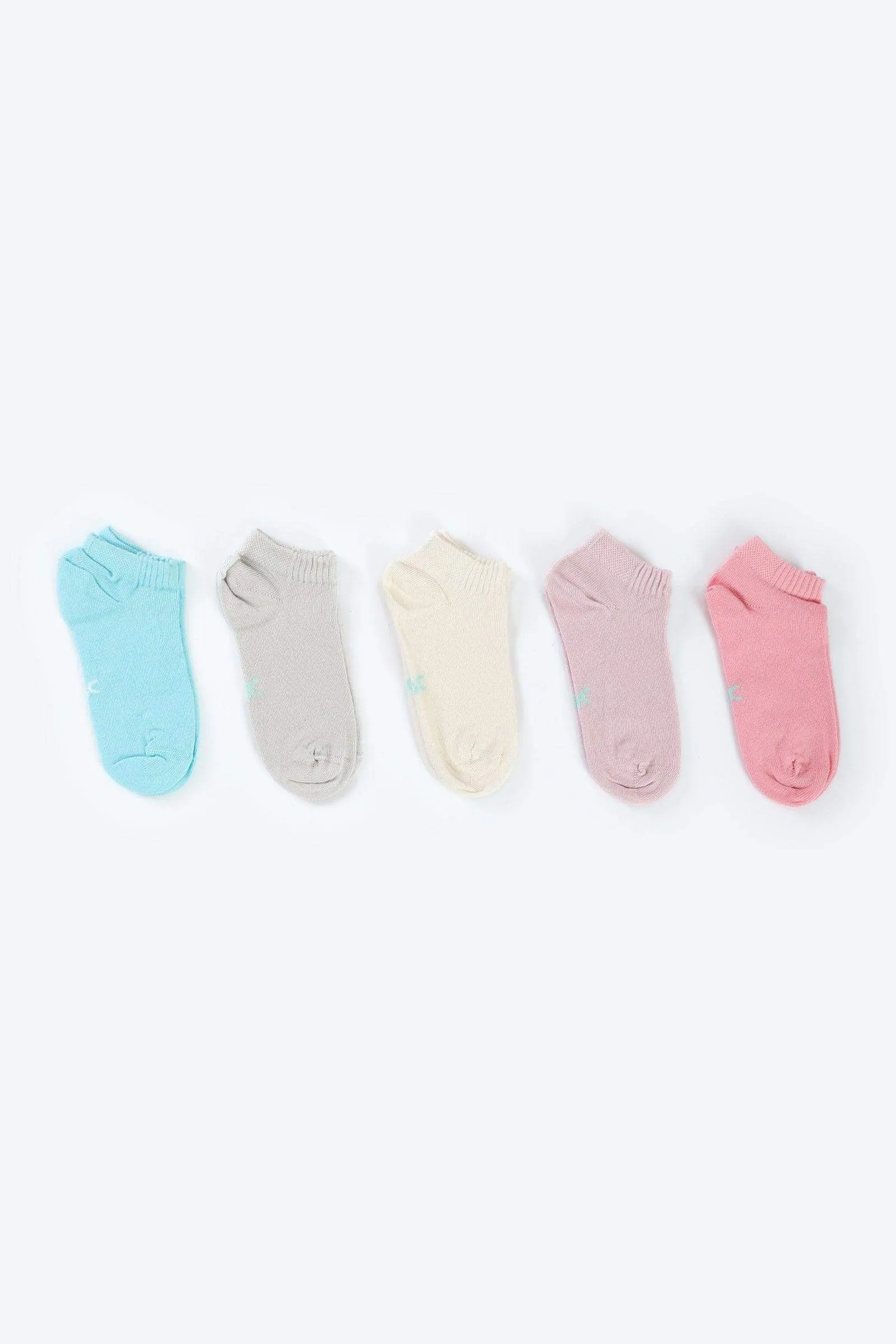 Girly Cotton Socks - 5 Pairs