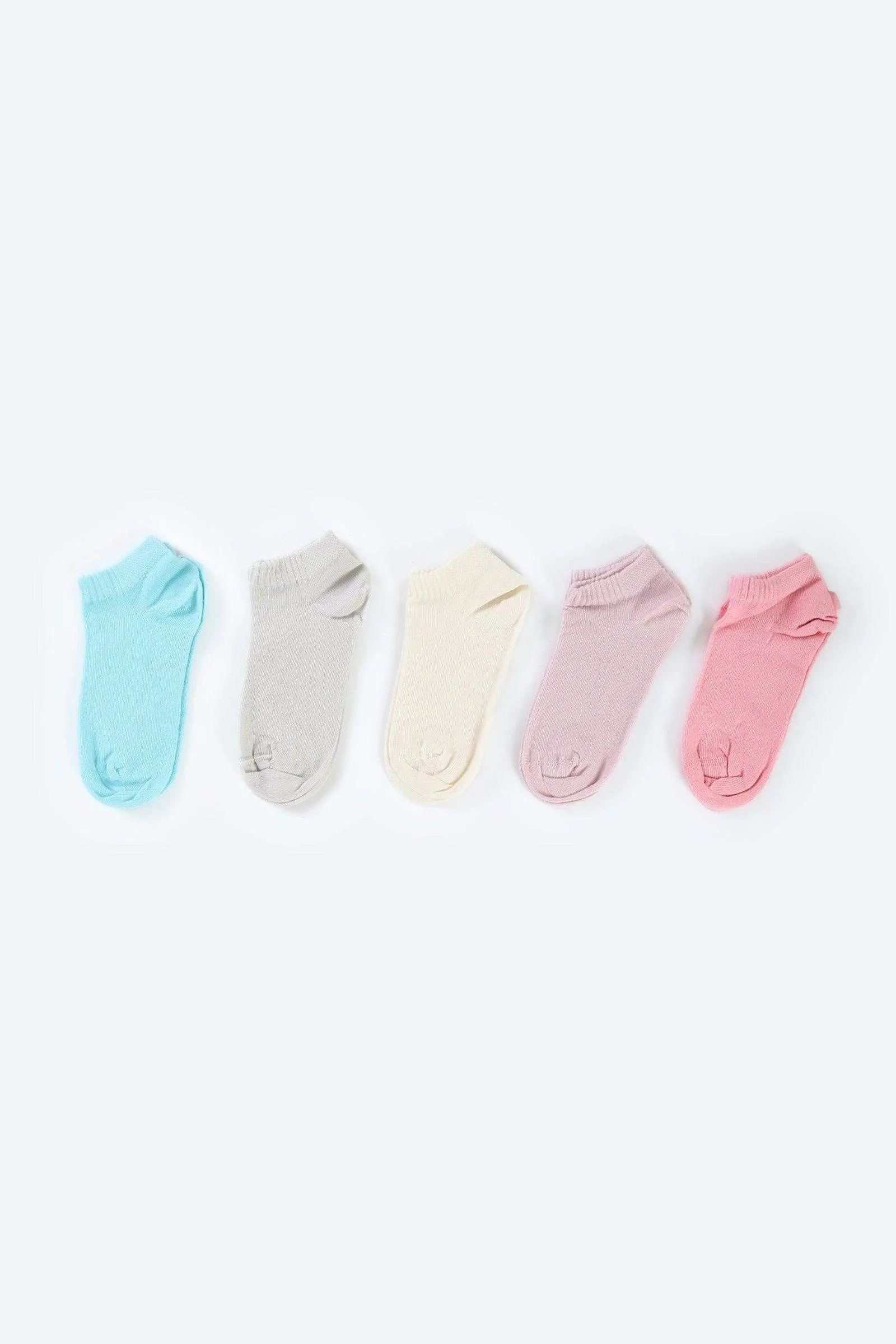 Girly Cotton Socks - 5 Pairs