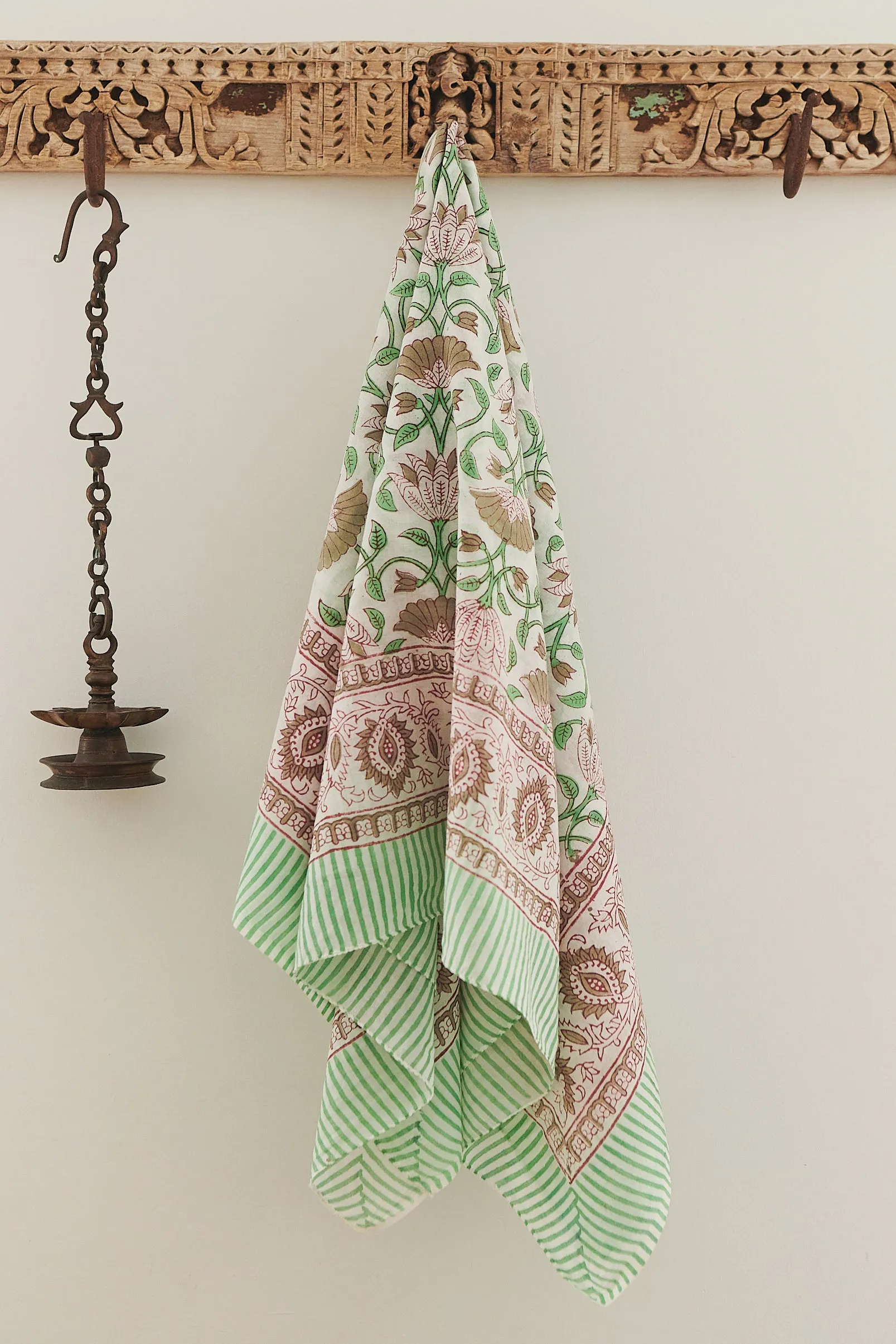 Hand Printed Sarong Spring Bells