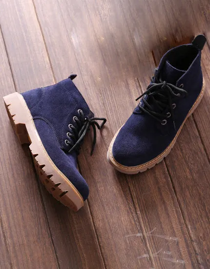 Handmade Retro Suede Casual Women Marten Boots