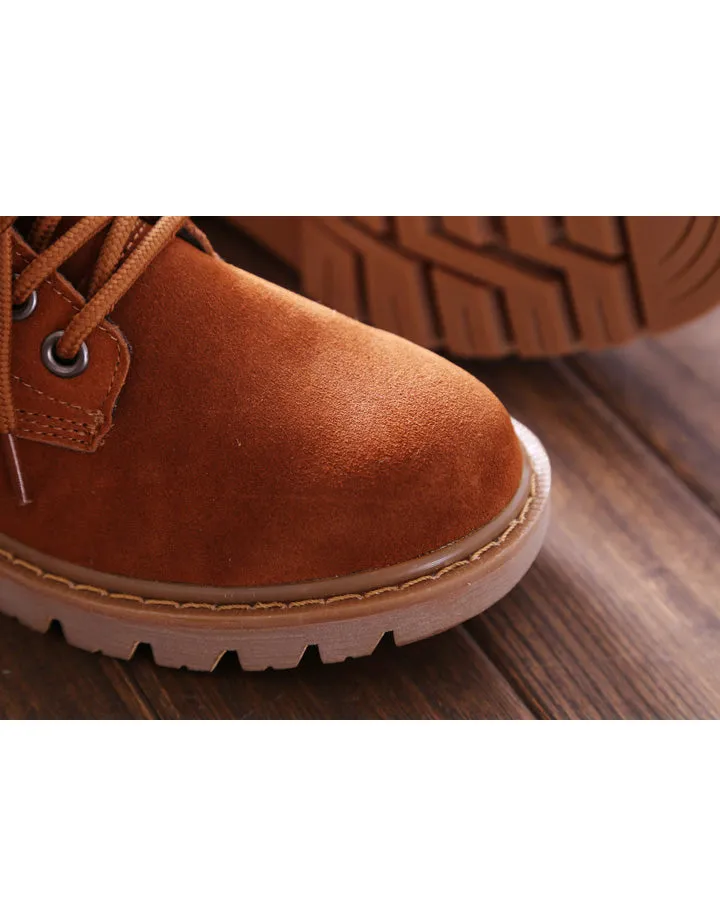 Handmade Retro Suede Casual Women Marten Boots