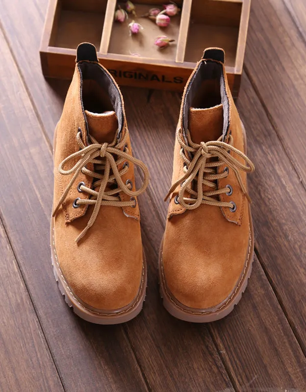 Handmade Retro Suede Casual Women Marten Boots