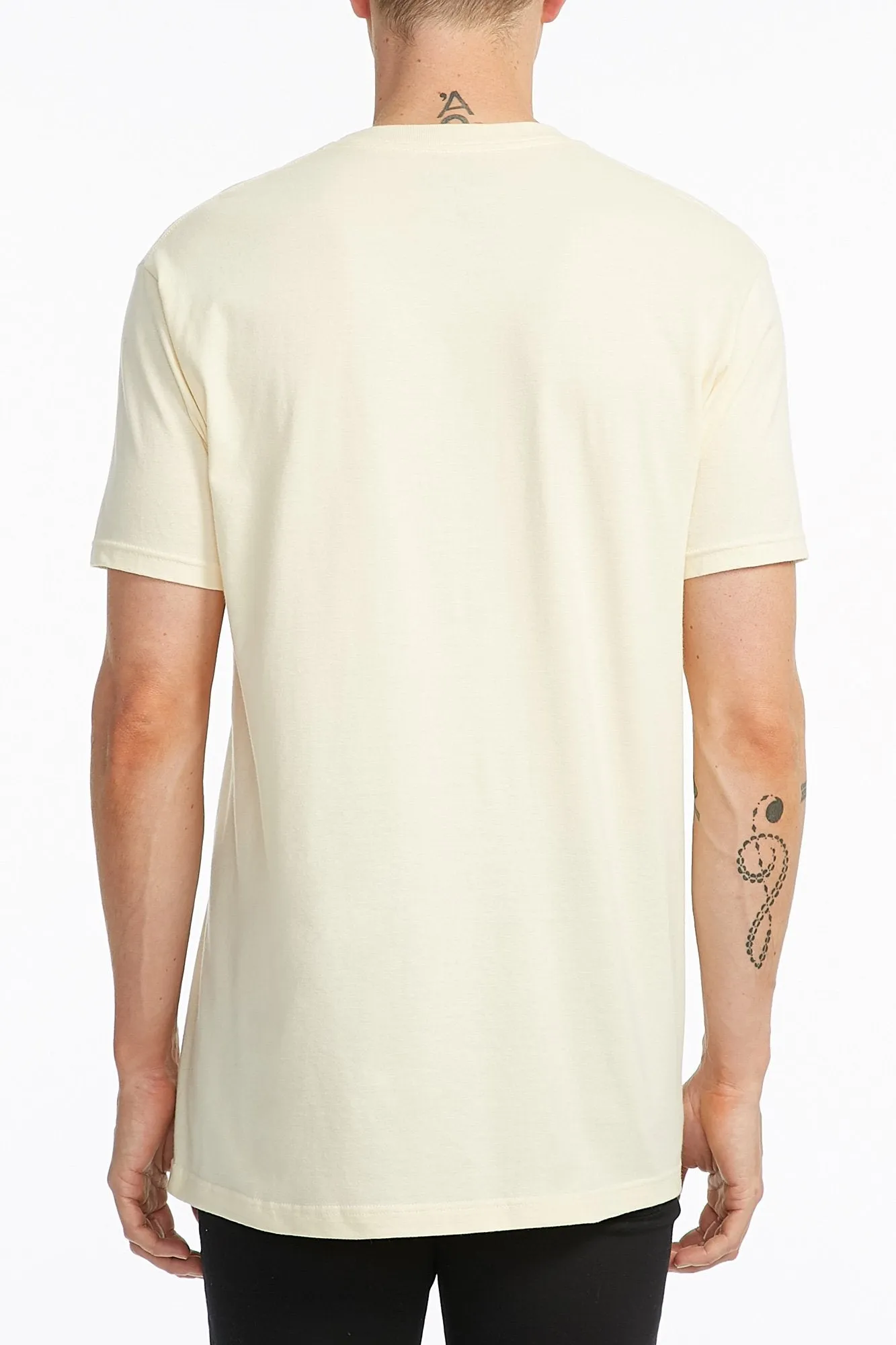 Hurley Guys Yellow Aloe Palm Tree Tee