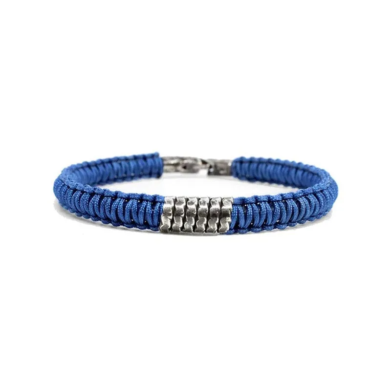 Kenton Michael | Braided Nylon Rippled Sterling Coil (3 Colors)